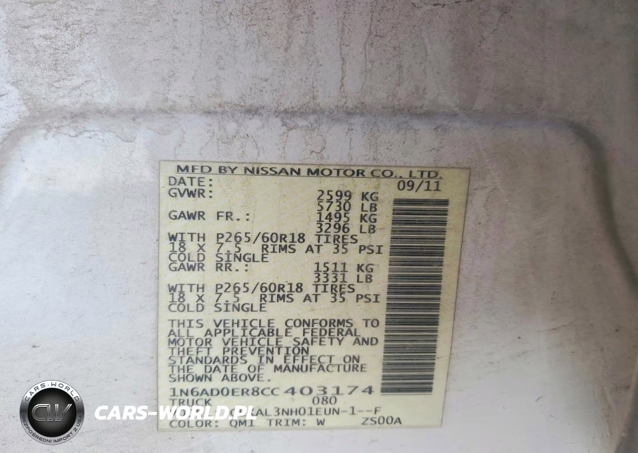 2012 Nissan Frontier S VIN:1N6AD0ER8CC403174 - 12