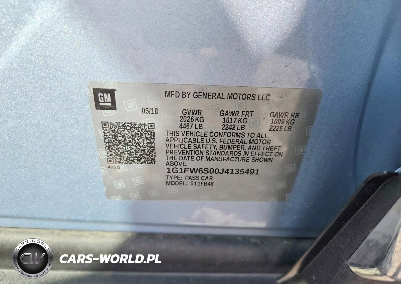 2018 Chevrolet Bolt Ev Lt VIN:1G1FW6S00J4135491 - 12