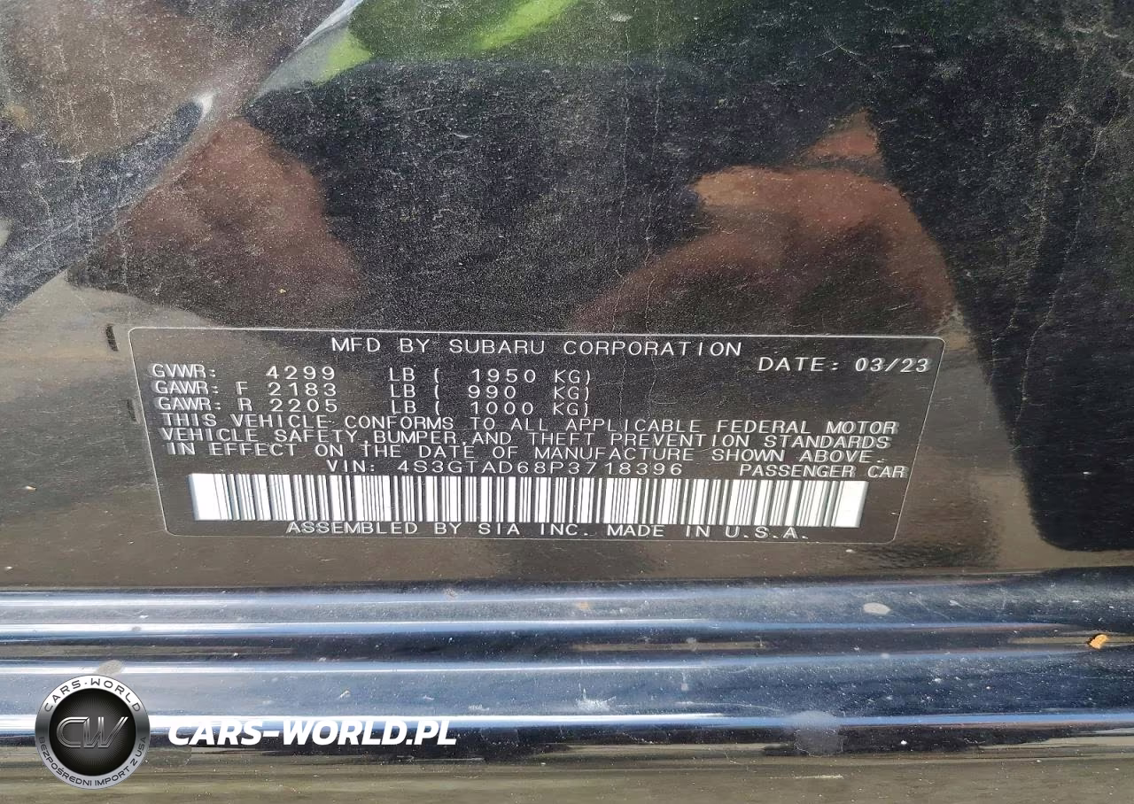 2023 Subaru Impreza Premium VIN:4S3GTAD68P3718396 - 12