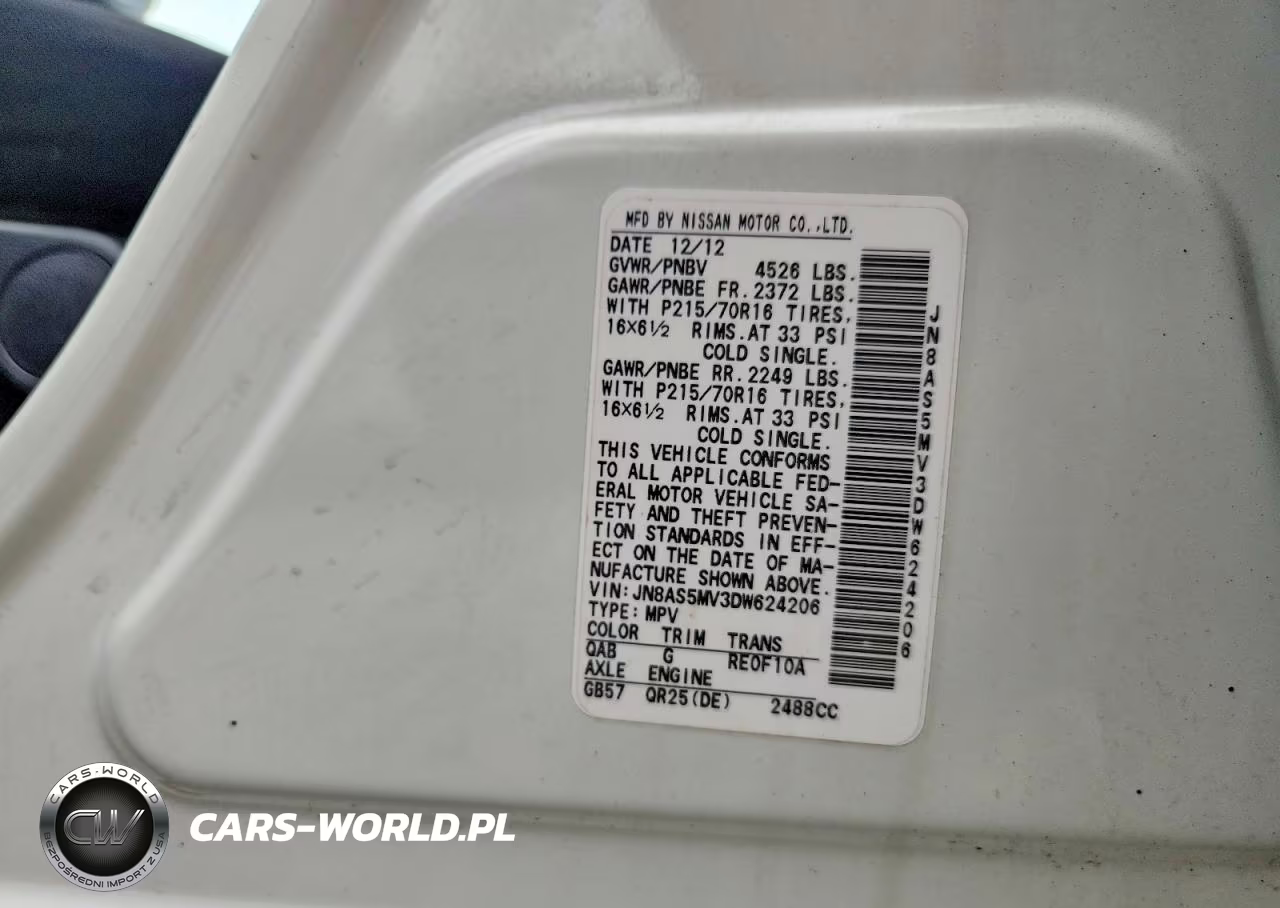 2013 Nissan Rogue S VIN:JN8AS5MV3DW624206 - 13