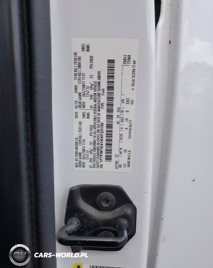 2019 Ford F150 Supercrew VIN:1FTFW1E41KKF23156 - 12