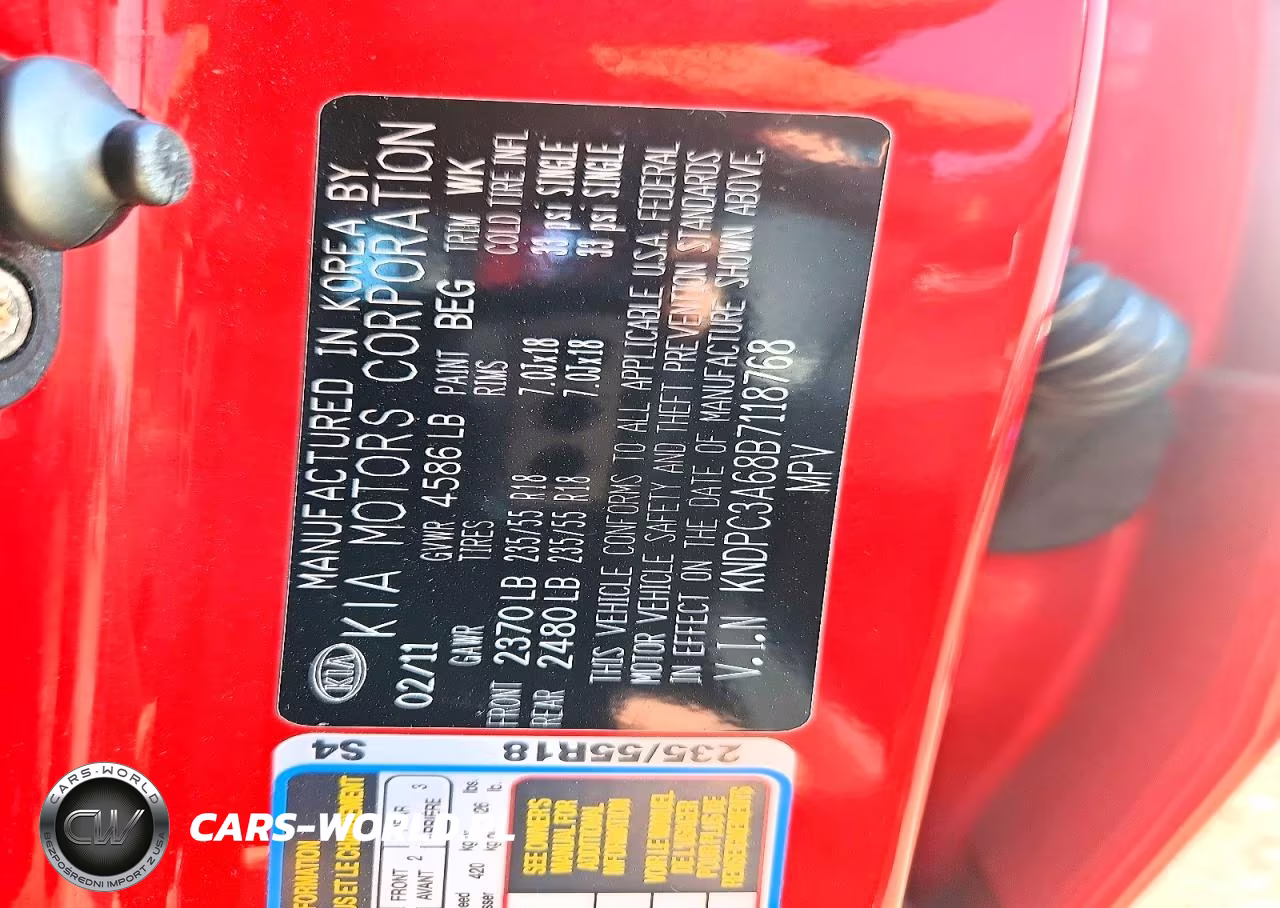 2011 Kia Sportage VIN:KNDPC3A68B7118768 - 13