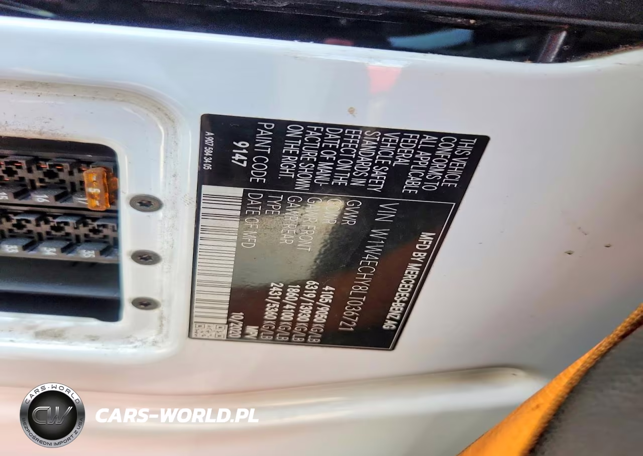 2020 Mercedes-Benz Sprinter 2500 Delivery Van VIN:W1W4ECHY8LT036721 - 12