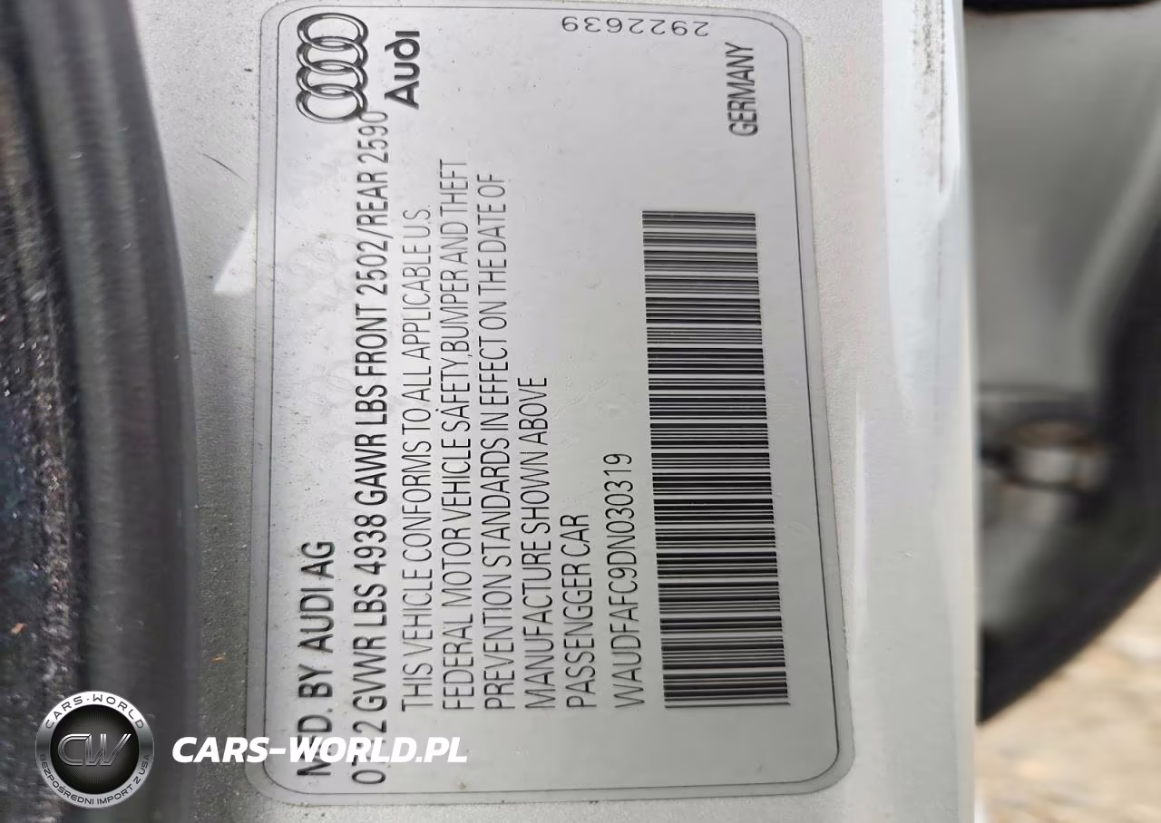 2013 Audi A6 Premium Plus VIN:WAUDFAFC9DN030319 - 12