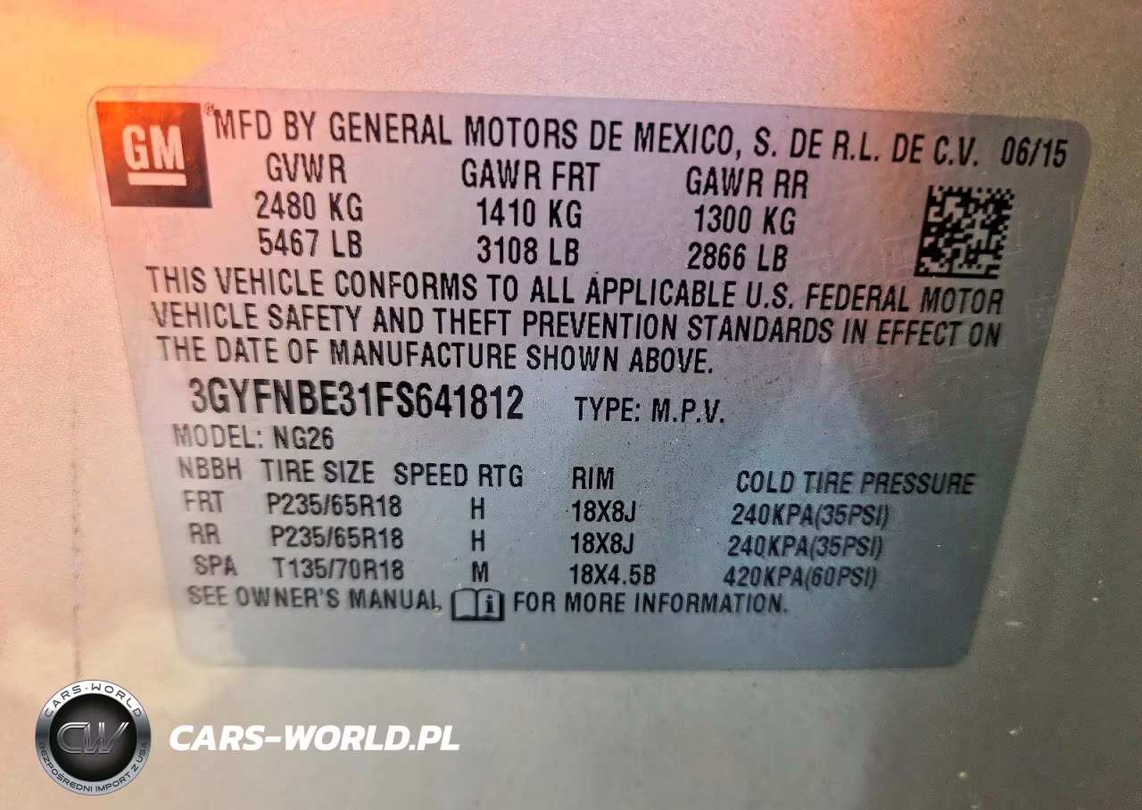 2015 Cadillac Srx Luxury Collection VIN:3GYFNBE31FS641812 - 13