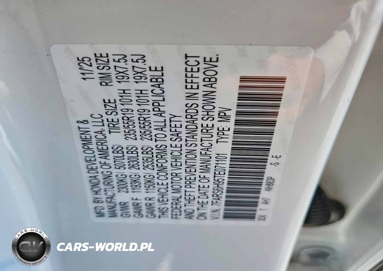 2026 Honda Cr-V Sport Touring VIN:7FARS6H95TE071101 - 13