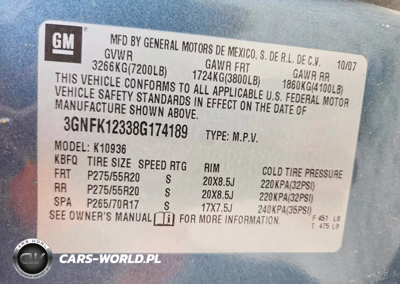 2008 Chevrolet Avalanche K1500 VIN:3GNFK12338G174189 - 13