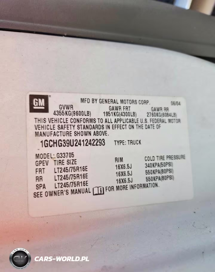 2004 Chevrolet Express G3500 VIN:1GCHG39U241242293 - 13