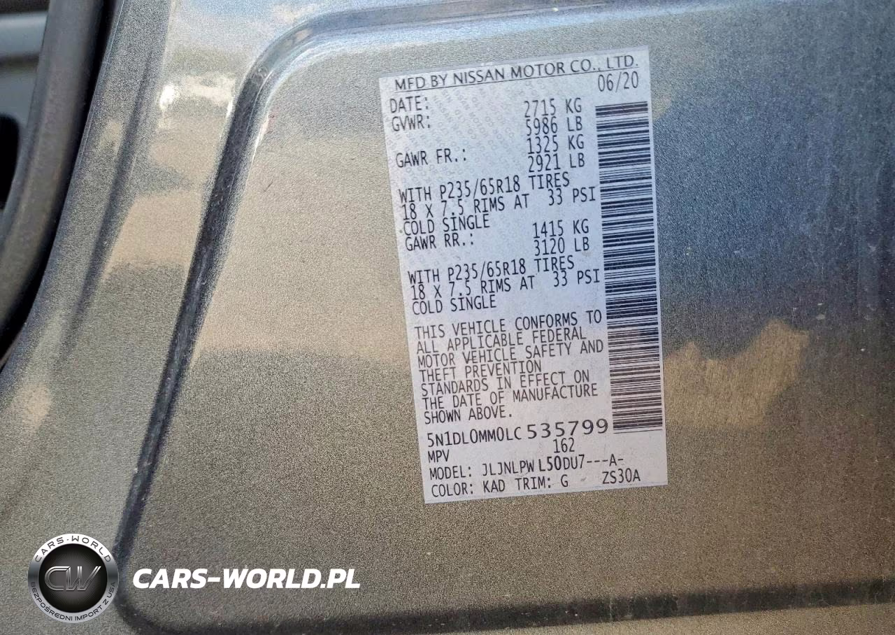 2020 Infiniti Qx60 Pure VIN:5N1DL0MM0LC535799 - 14