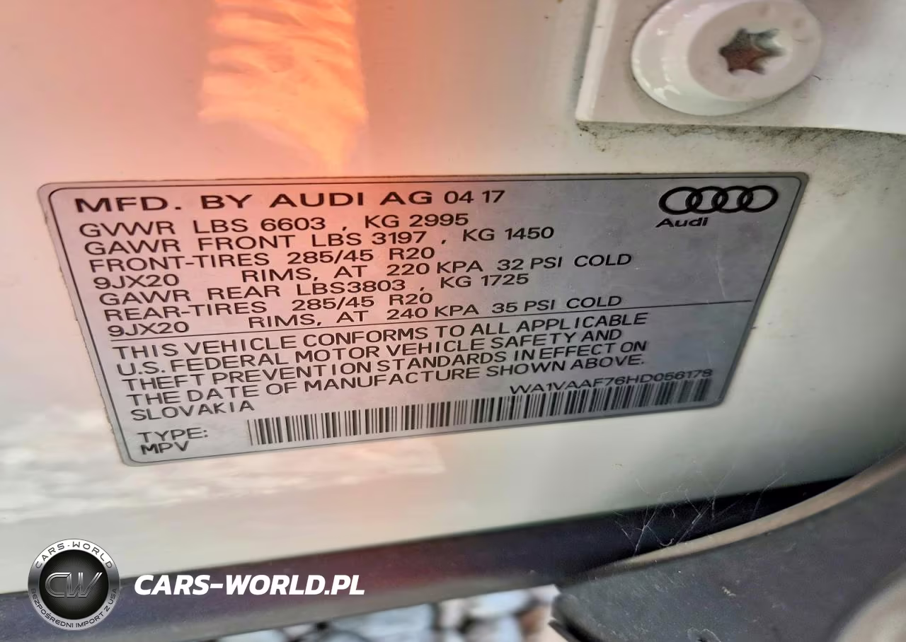 2017 Audi Q7 Prestige VIN:WA1VAAF76HD056178 - 12