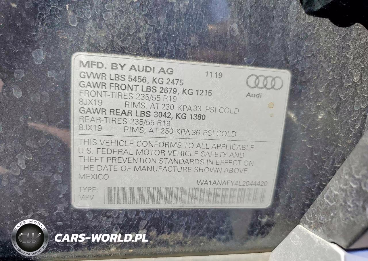 2020 Audi Q5 Premium VIN:WA1ANAFY4L2044420 - 14