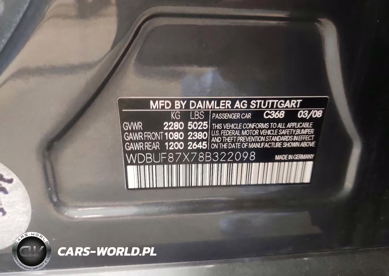 2008 Mercedes-Benz E 350 4Matic VIN:WDBUF87X78B322098 - 12