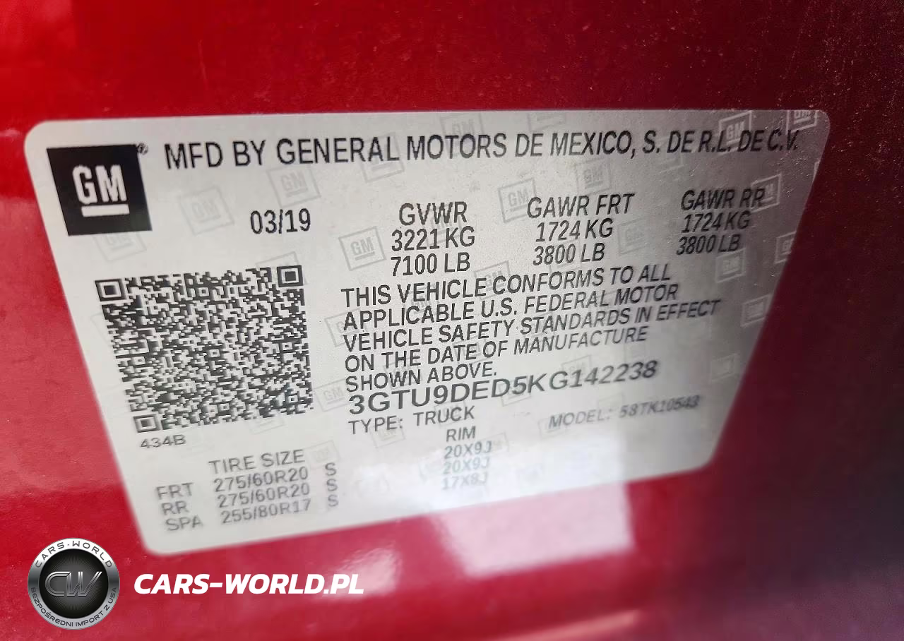 2019 GMC Sierra K1500 Slt VIN:3GTU9DED5KG142238 - 12