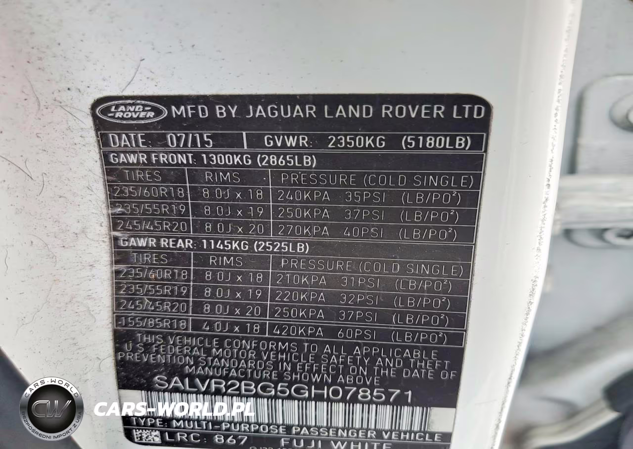 2016 Land Rover Range Rover Evoque Hse VIN:SALVR2BG5GH078571 - 13