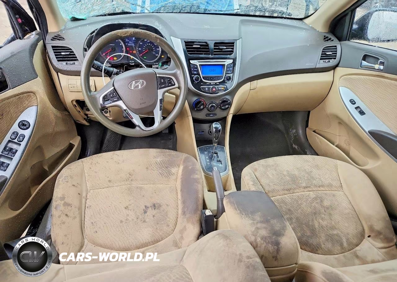 2012 Hyundai Accent VIN:KMHCU4AE6CU180774 - 8