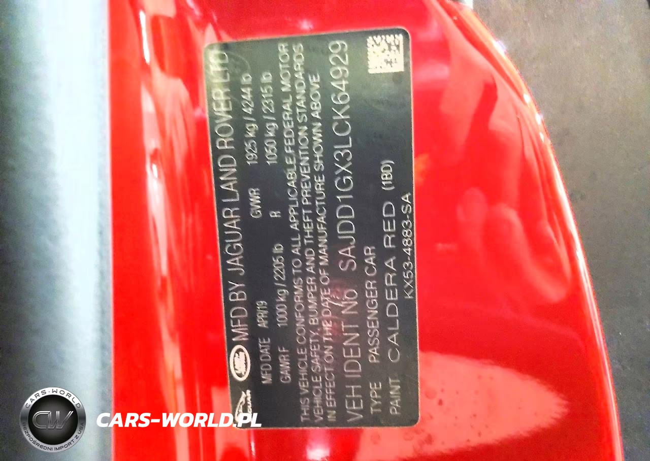 2020 Jaguar F-Type VIN:SAJDD1GX3LCK64929 - 12