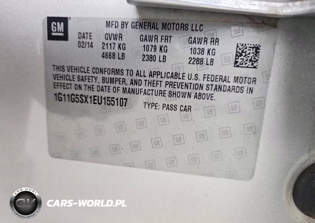 2014 Chevrolet Malibu 3Lt VIN:1G11G5SX1EU155107 - 12