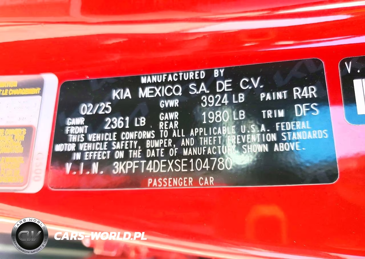 2025 Kia K4 Lxs VIN:3KPFT4DEXSE104780 - 12