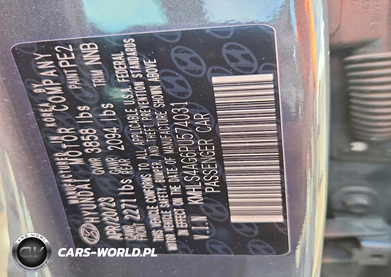 2023 Hyundai Elantra Sel VIN:KMHLS4AG6PU574031 - 12