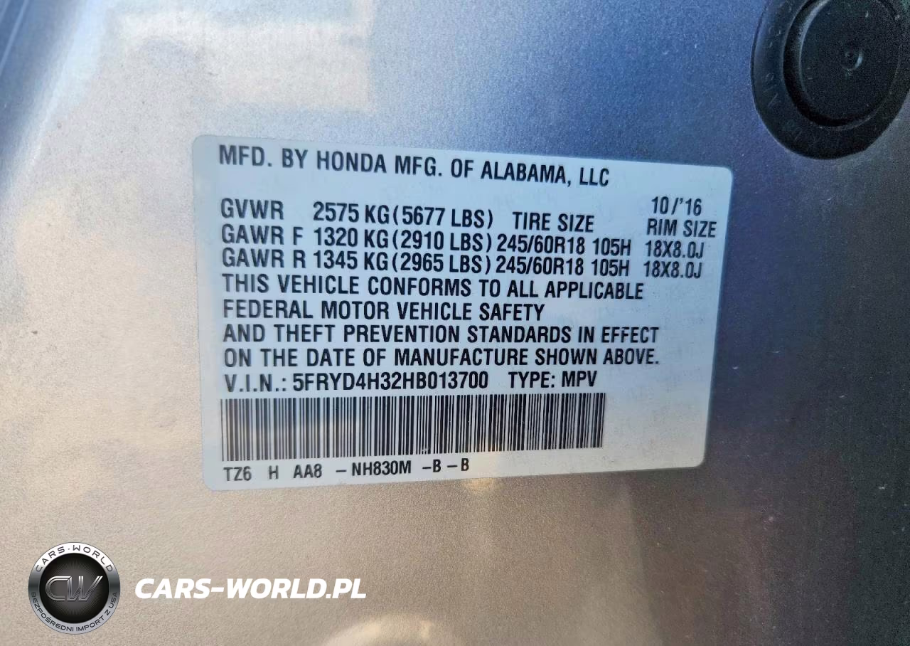 2017 Acura Mdx VIN:5FRYD4H32HB013700 - 13