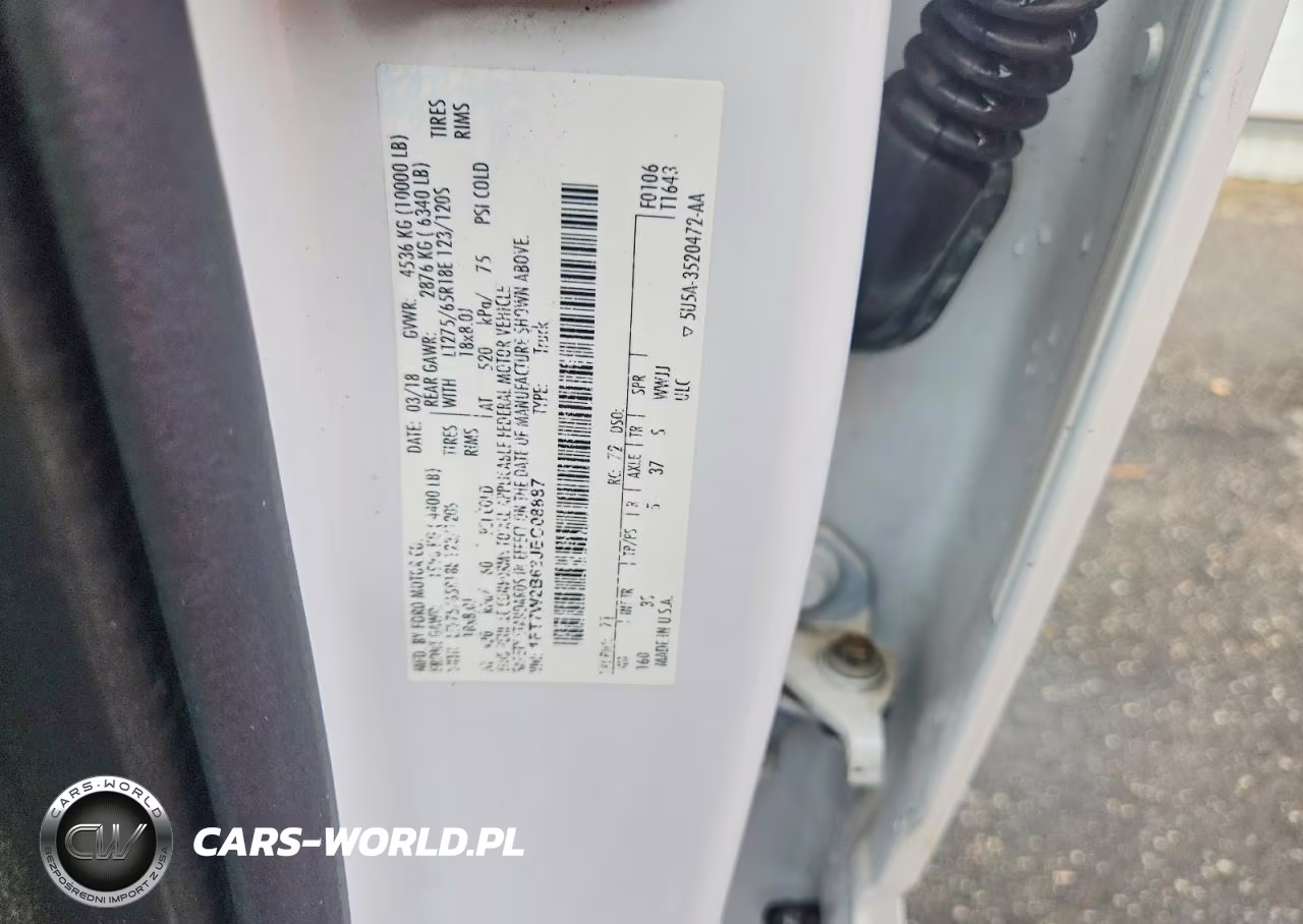 2018 Ford F250 VIN:1FT7W2B63JEC08887 - 12