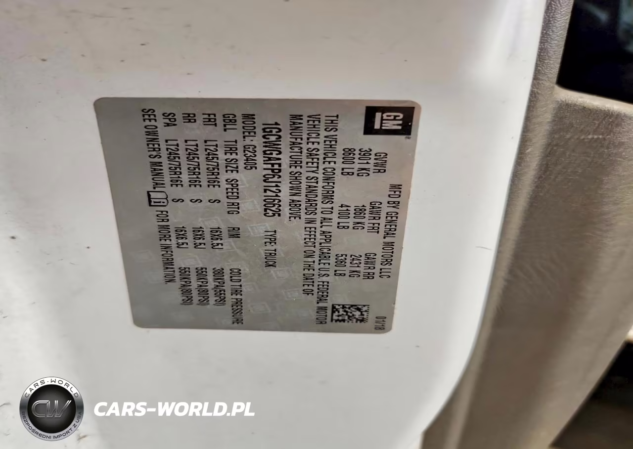 2018 Chevrolet Express 2500 Cargo Delivery Van VIN:1GCWGAFP6J1216625 - 13