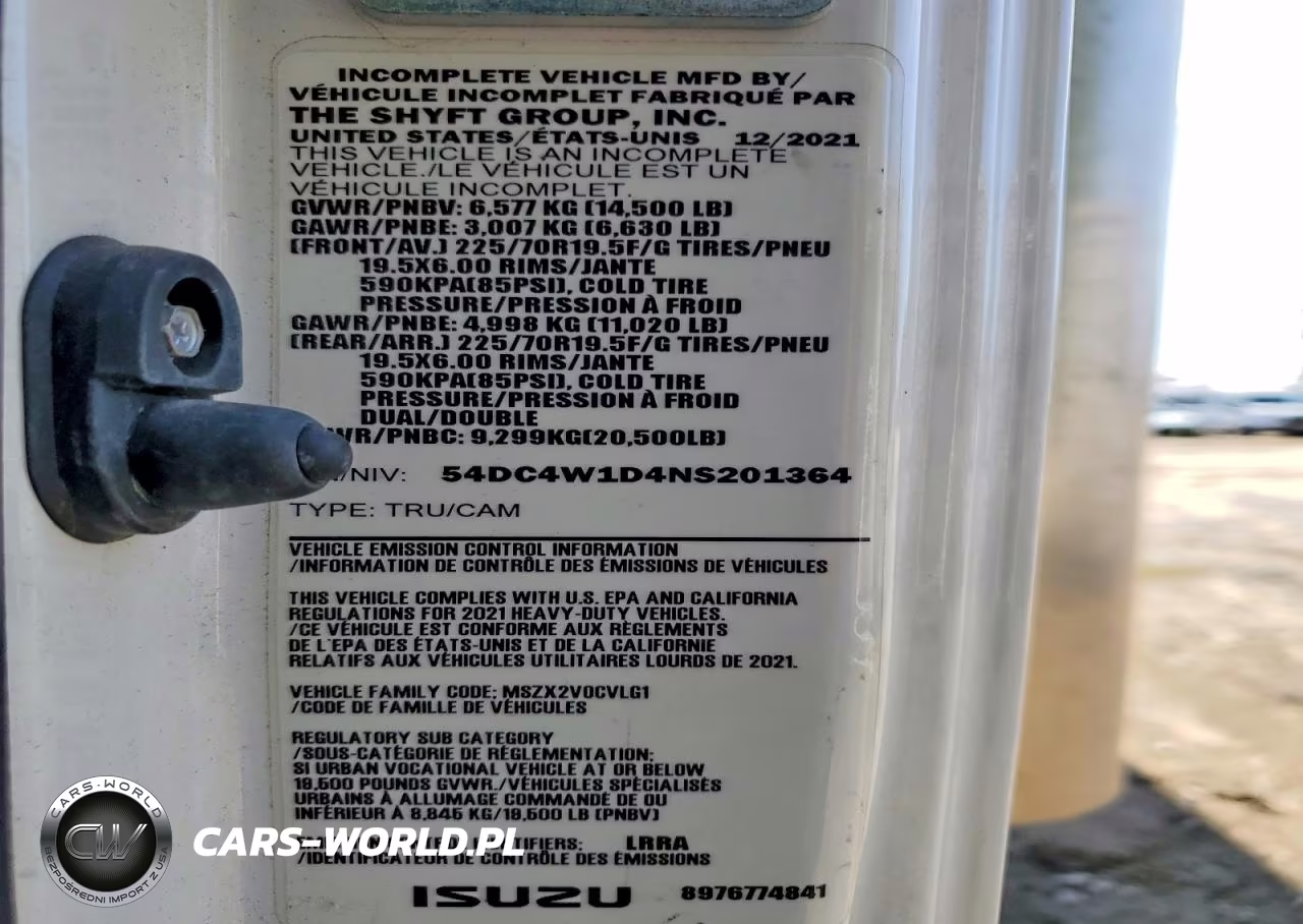 2022 Isuzu Npr Hd Delivery Truck VIN:54DC4W1D4NS201364 - 13
