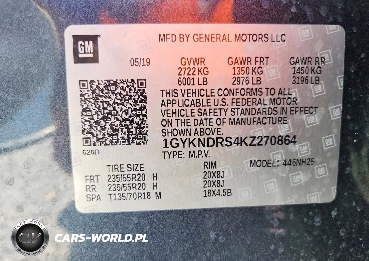 2019 Cadillac Xt5 Luxury VIN:1GYKNDRS4KZ270864 - 13