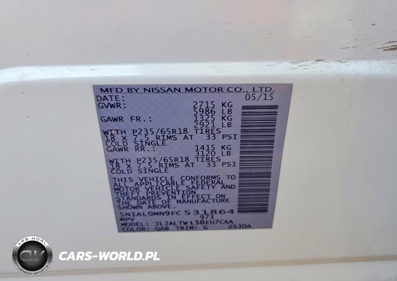 2015 Infiniti Qx60 Base VIN:5N1AL0MN9FC531864 - 13