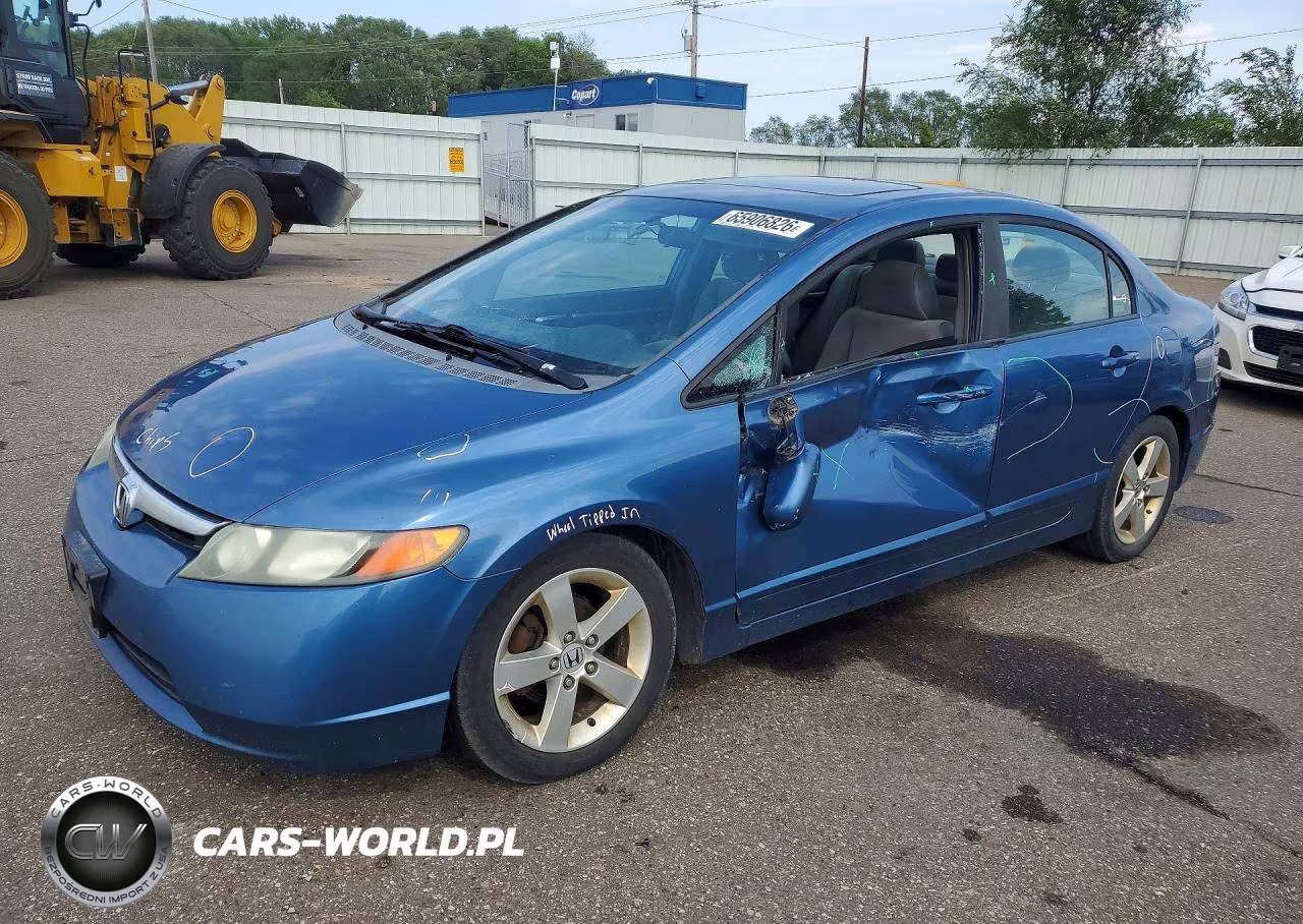 2008 Honda Civic Ex VIN:1HGFA168X8L042021 - 1