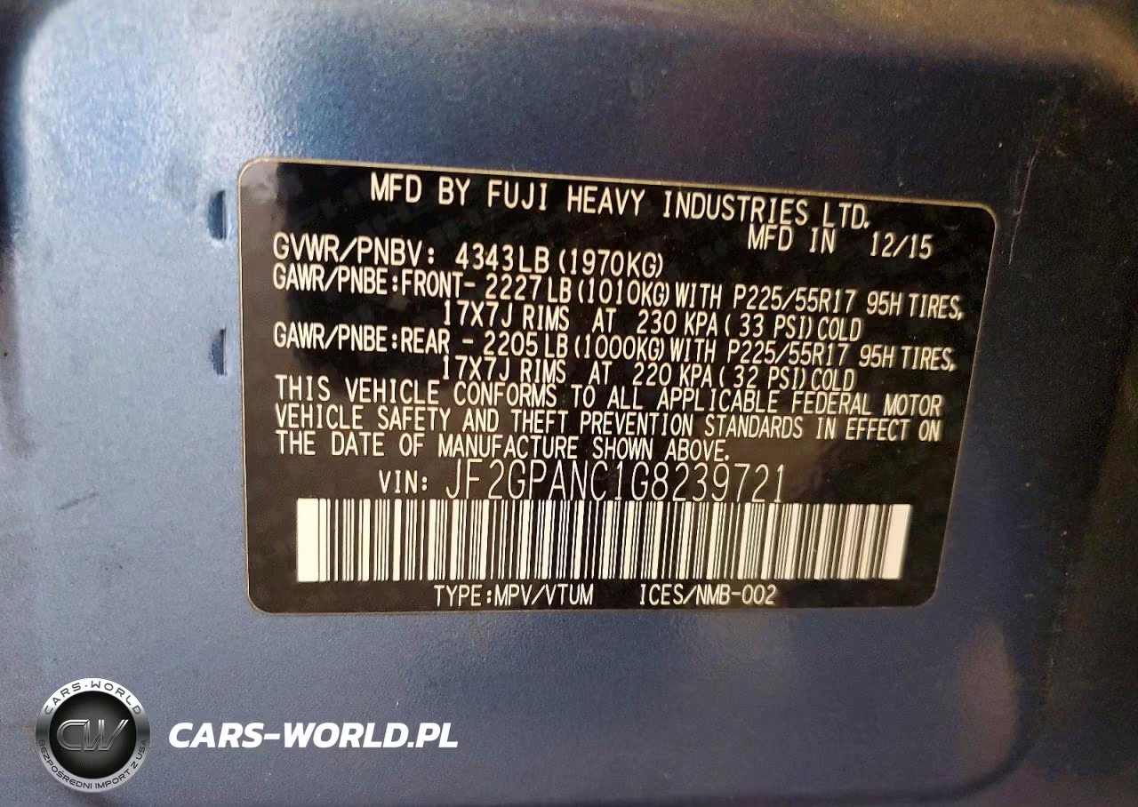 2016 Subaru Crosstrek Limited VIN:JF2GPANC1G8239721 - 14