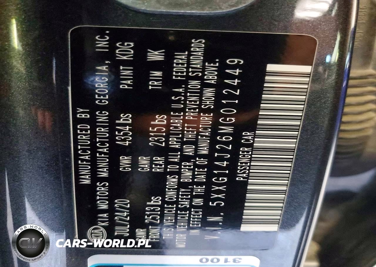 2021 Kia K5 Lxs VIN:5XXG14J26MG012449 - 12