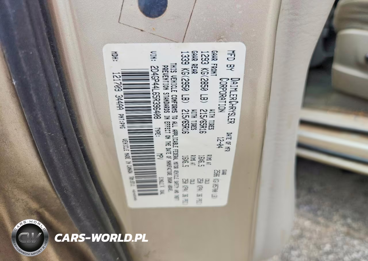 2005 Dodge Grand Caravan Sxt VIN:2D4GP44L65R396408 - 14