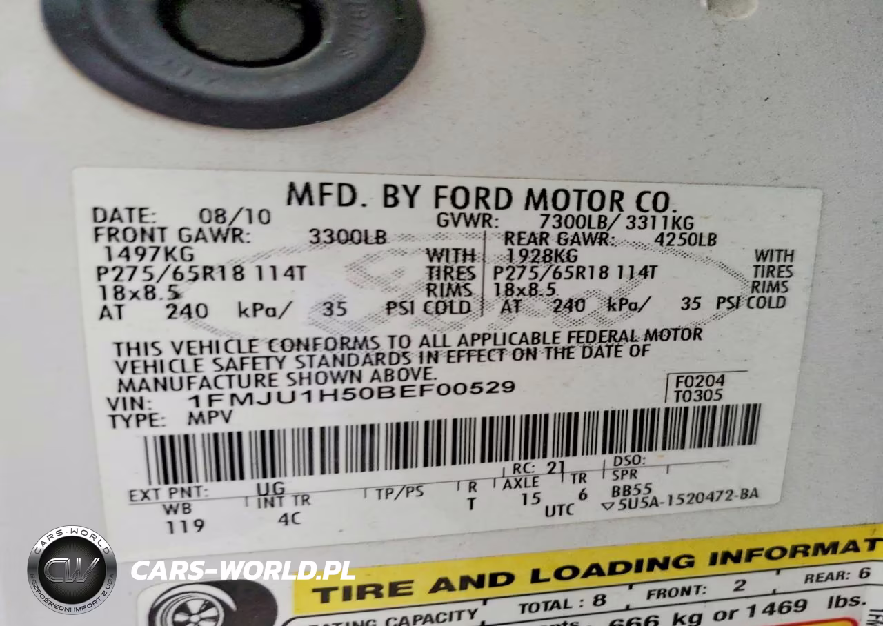 2011 Ford Expedition Xlt VIN:1FMJU1H50BEF00529 - 13