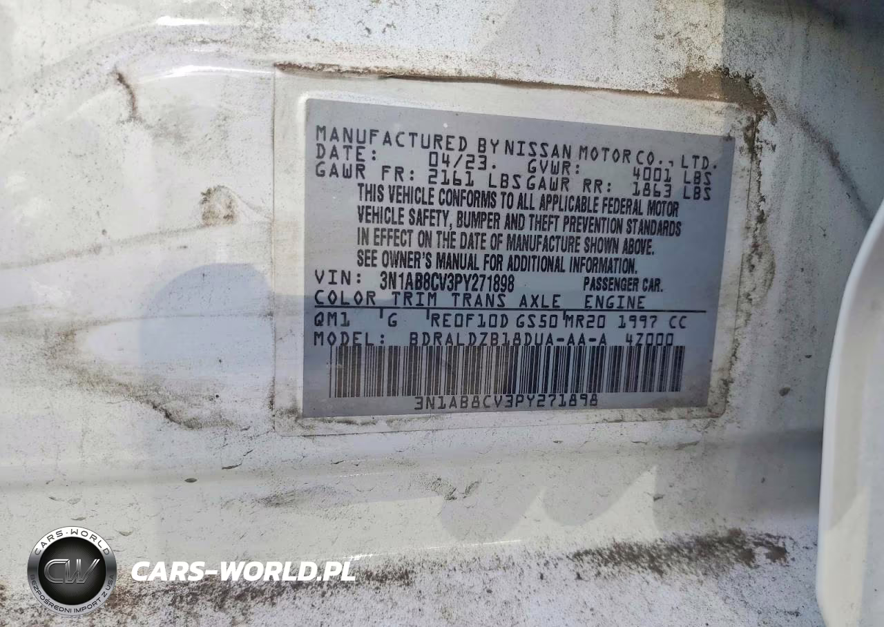 2023 Nissan Sentra Sv VIN:3N1AB8CV3PY271898 - 12