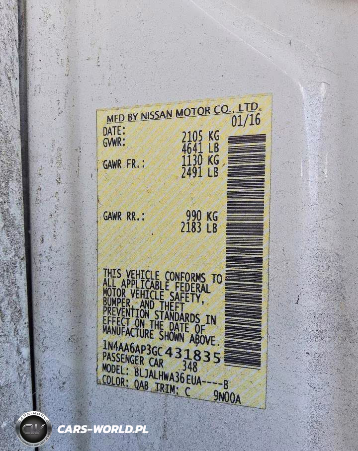 2016 Nissan Maxima Platinum VIN:1N4AA6AP3GC431835 - 12
