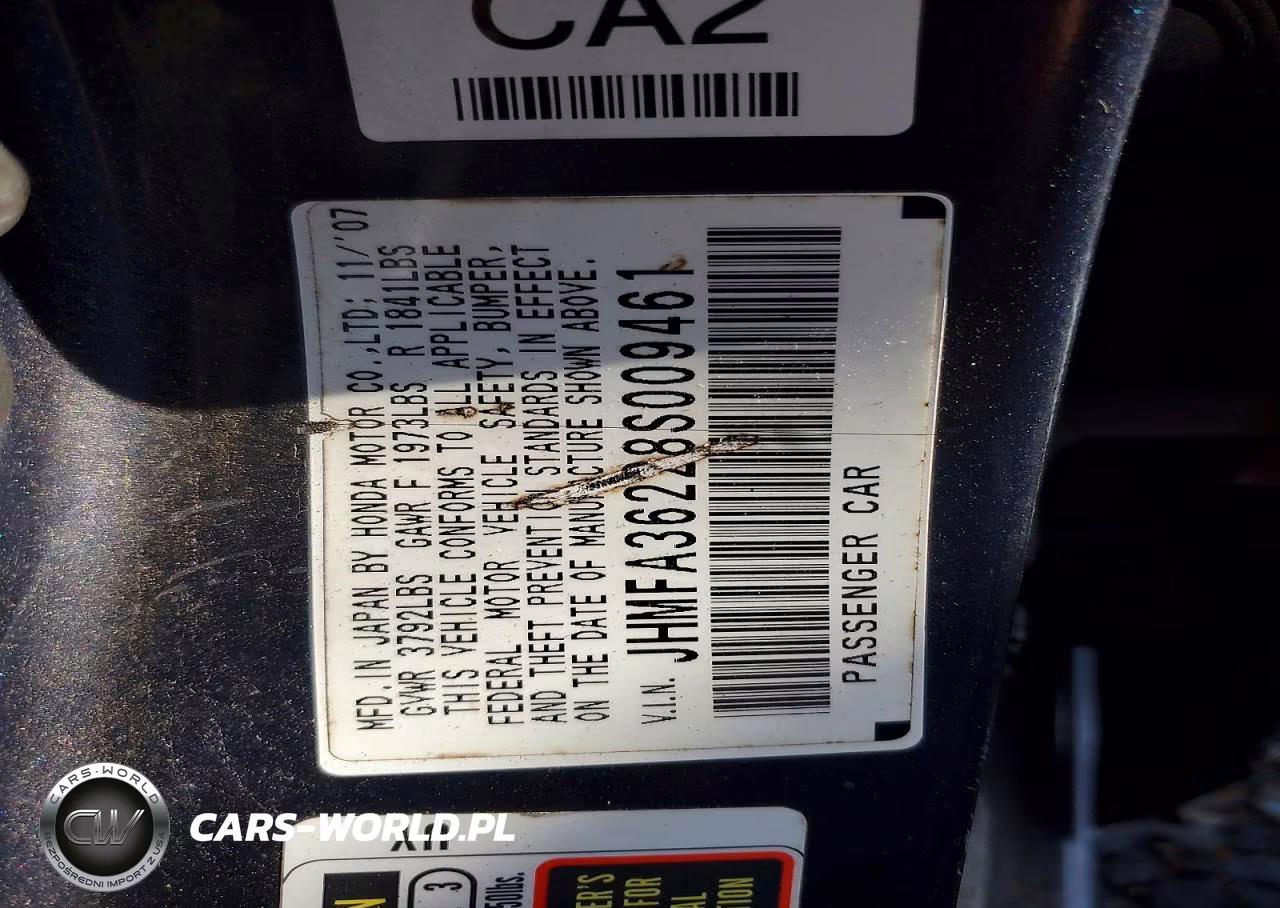 2008 Honda Civic Hybrid VIN:JHMFA36228S009461 - 12
