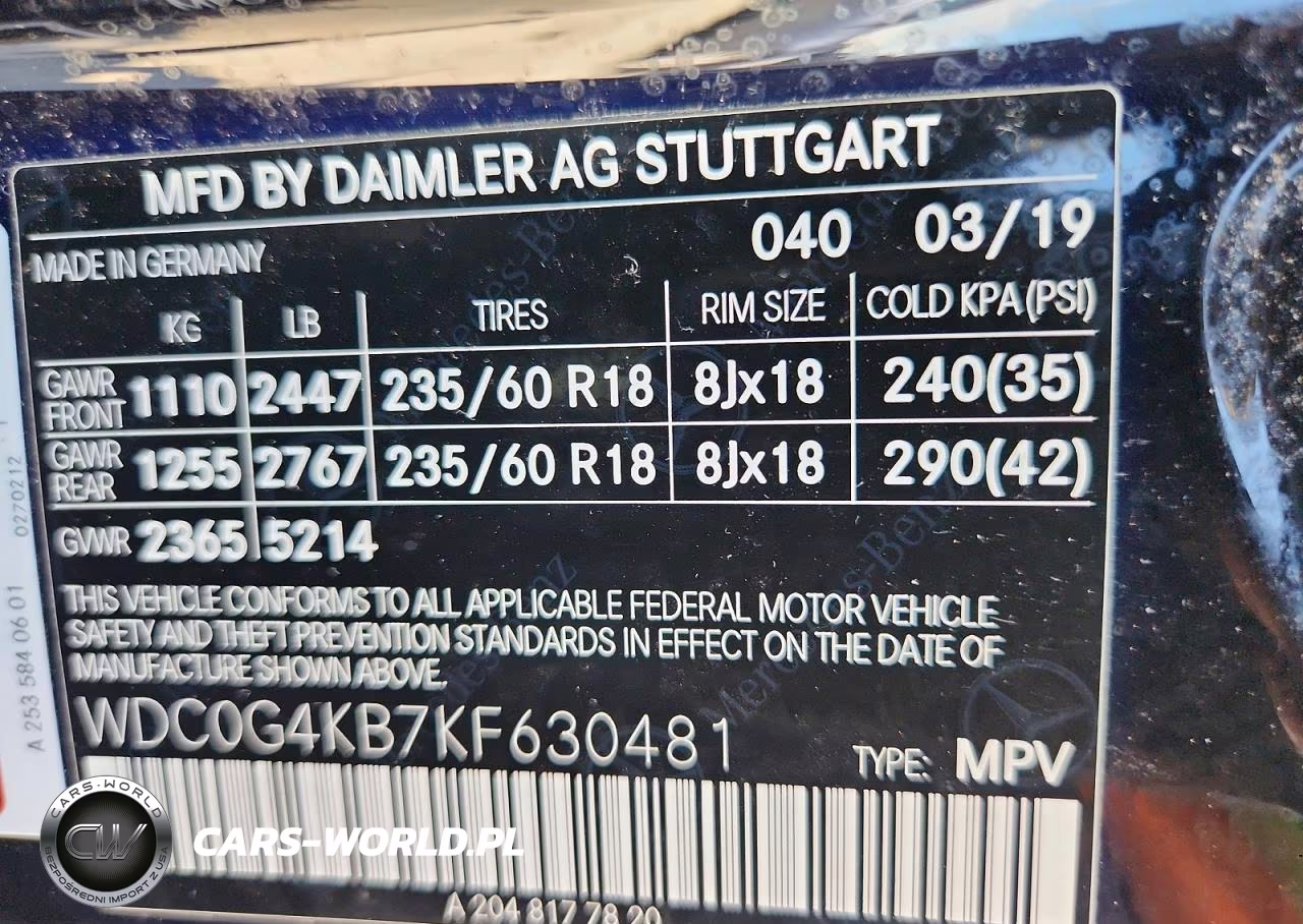 2019 Mercedes-Benz Glc 300 4Matic VIN:WDC0G4KB7KF630481 - 13