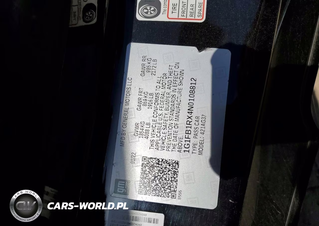 2022 Chevrolet Camaro Ls VIN:1G1FB1RX4N0108812 - 13