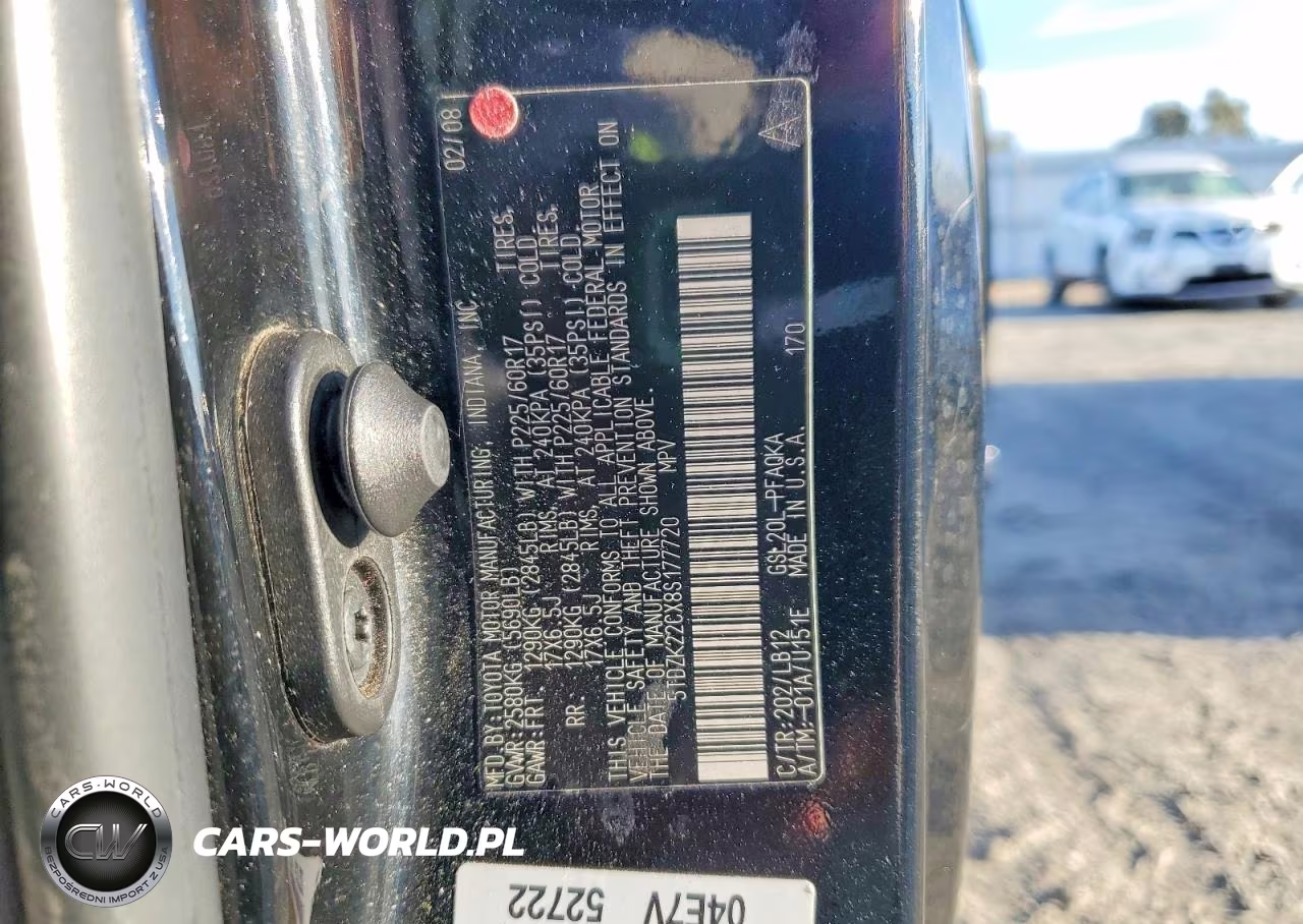 2008 Toyota Sienna Xle Limited VIN:5TDZK22CX8S177720 - 13