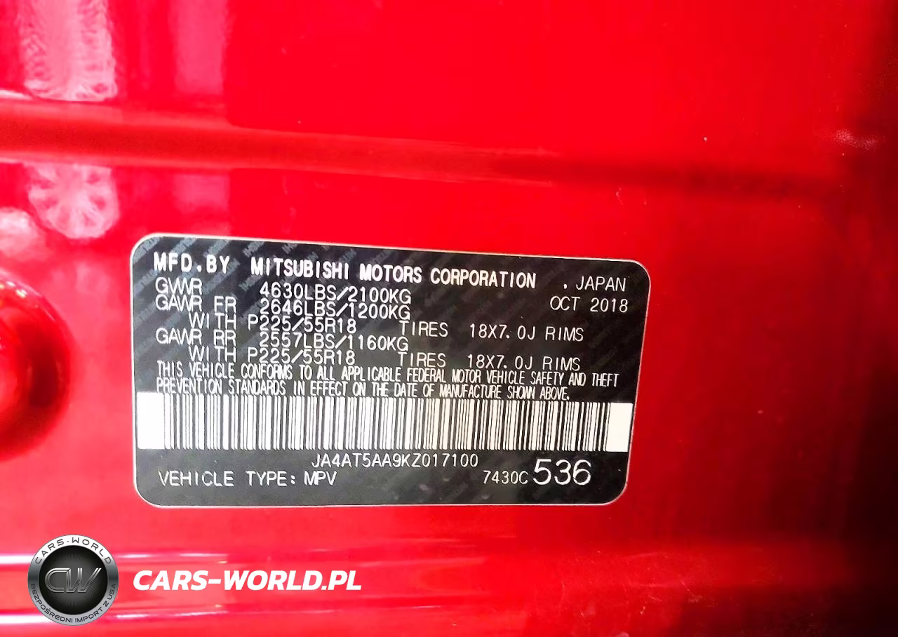 2019 Mitsubishi Eclipse Cross Se VIN:JA4AT5AA9KZ017100 - 14