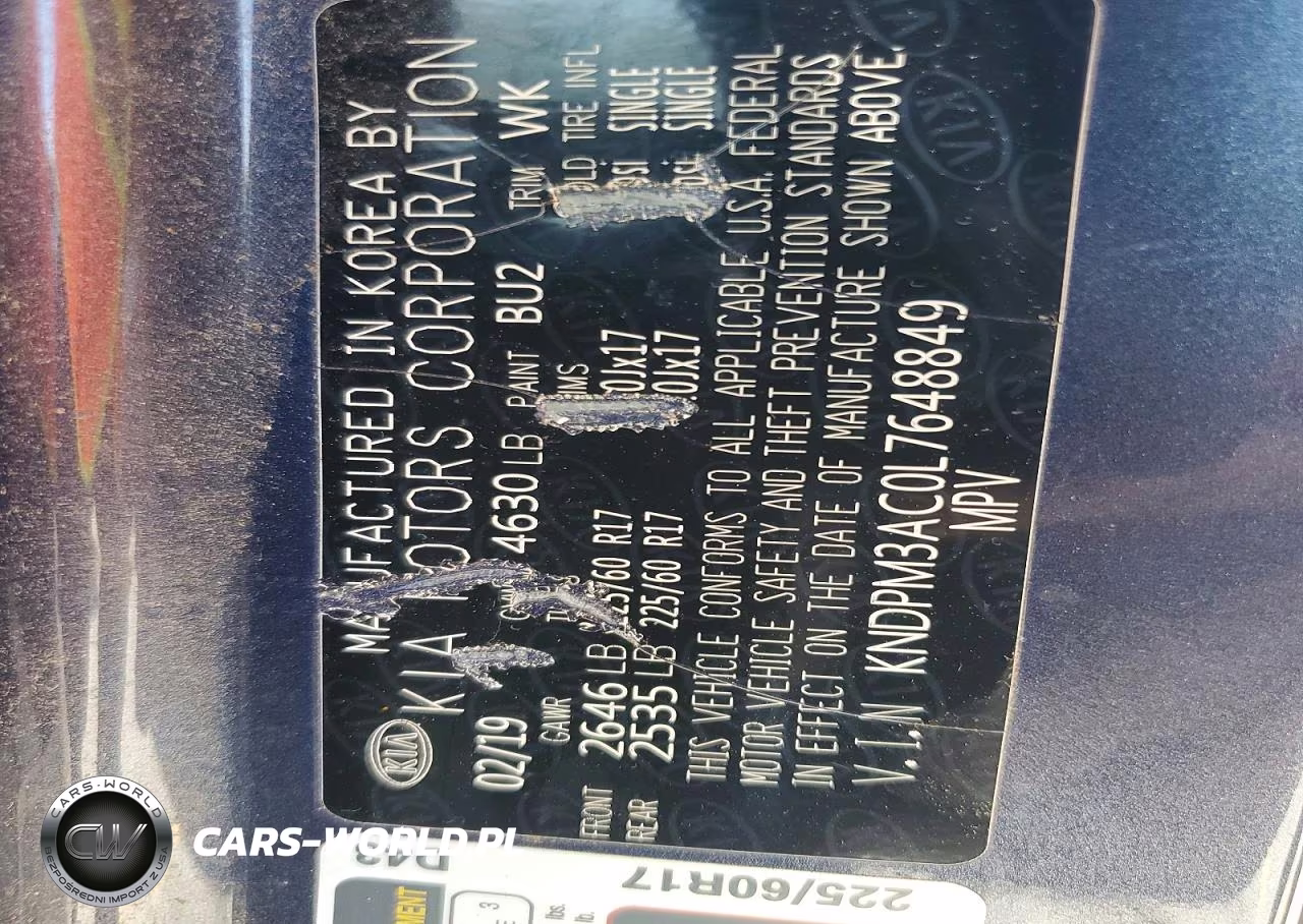 2020 Kia Sportage Lx VIN:KNDPM3AC0L7648849 - 12