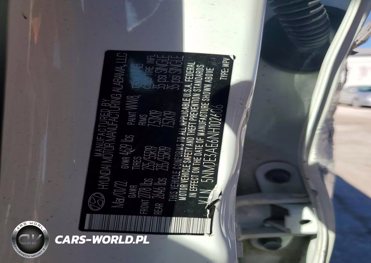 2022 Hyundai Tucson Limited VIN:5NMJE3AE6NH102606 - 13