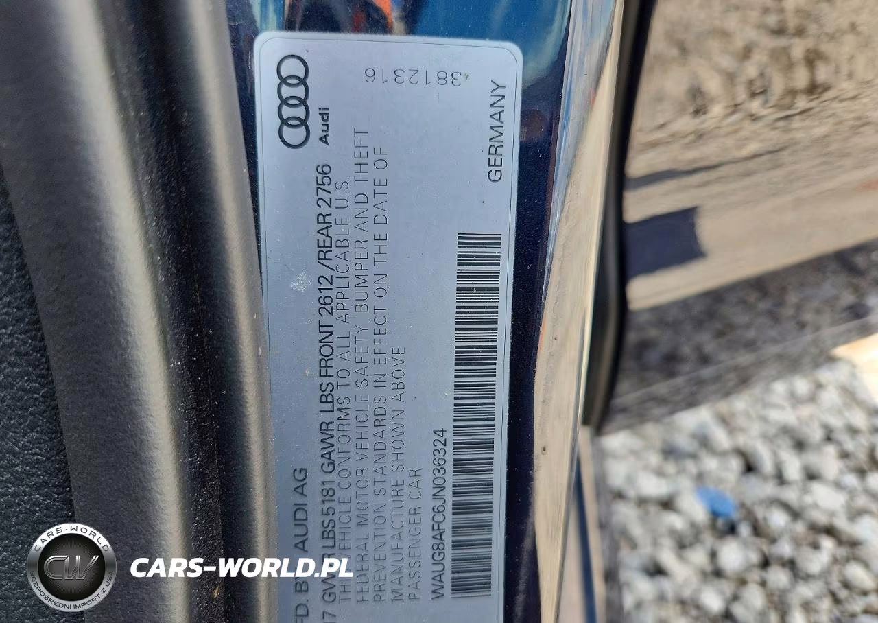 2018 Audi A6 Premium Plus VIN:WAUG8AFC6JN036324 - 12