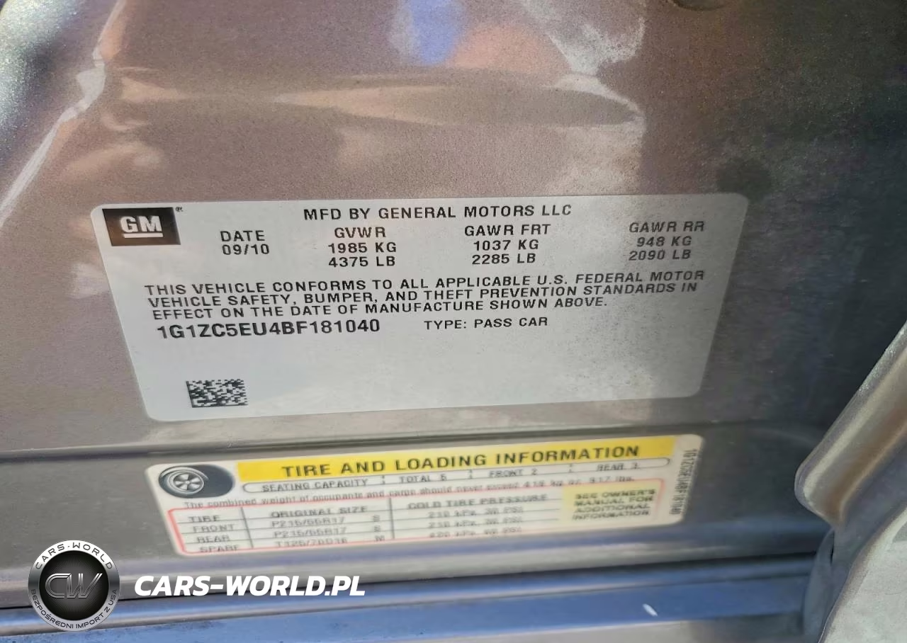 2011 Chevrolet Malibu 1Lt VIN:1G1ZC5EU4BF181040 - 12