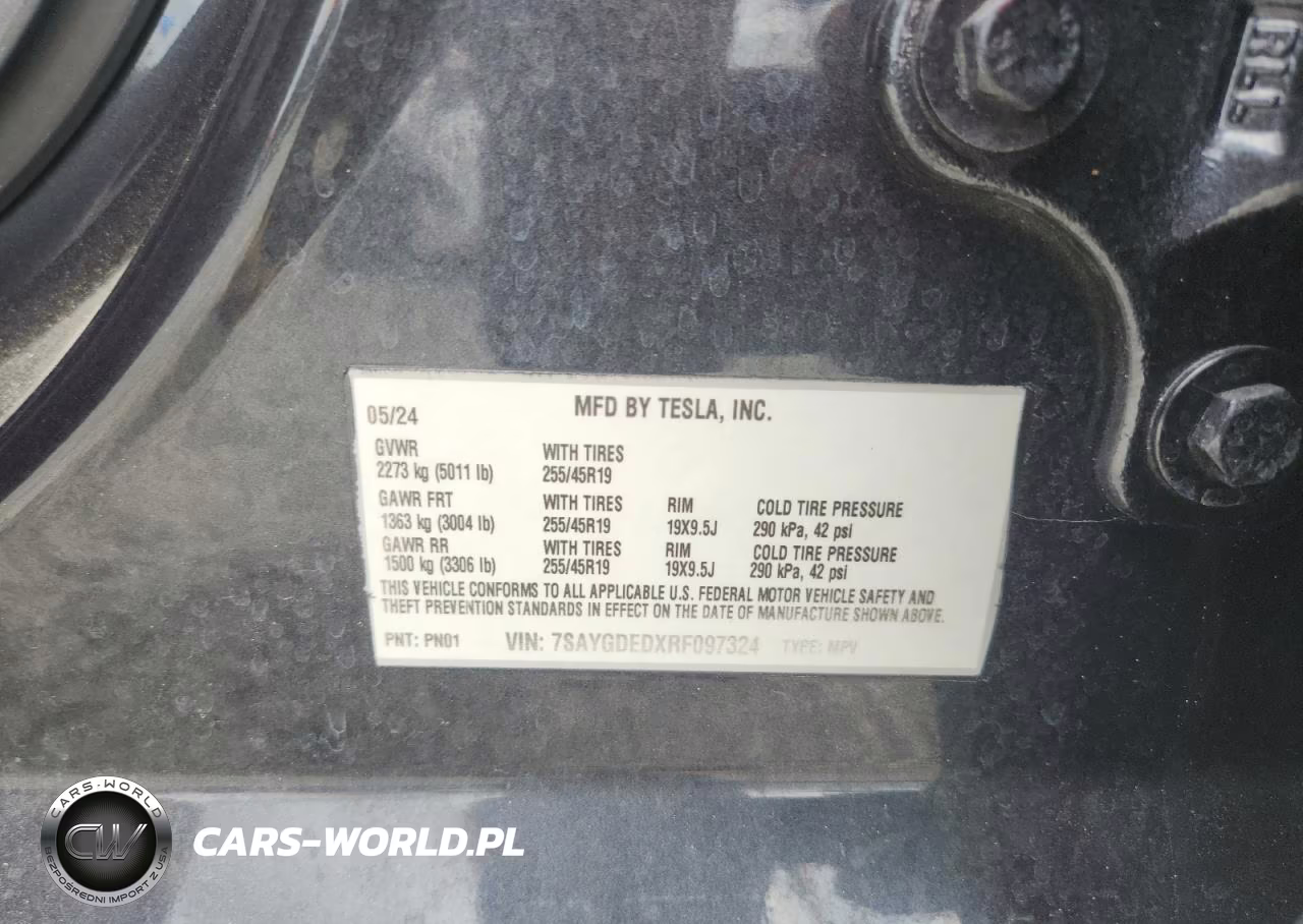 2024 Tesla Model Y VIN:7SAYGDEDXRF097324 - 13