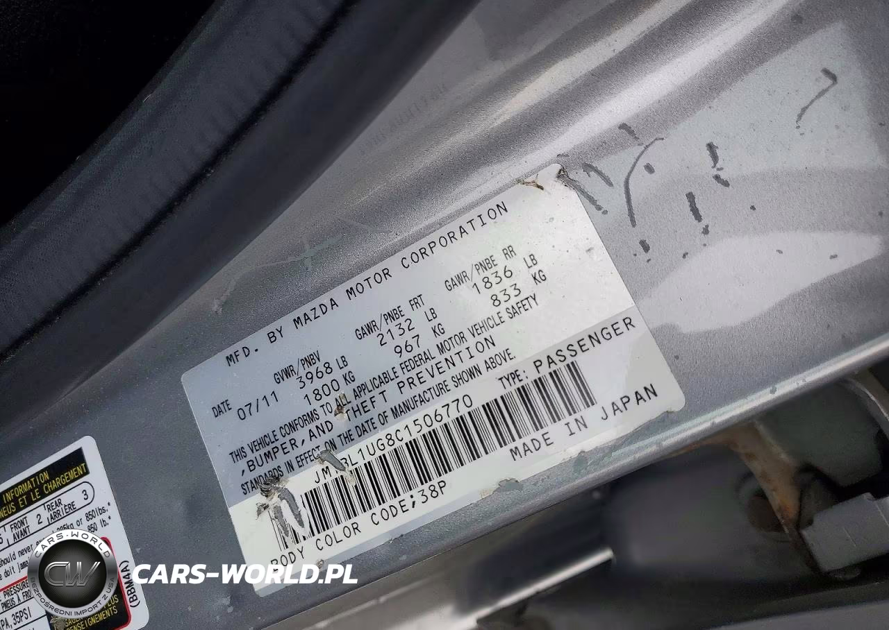 2012 Mazda 3 I VIN:JM1BL1UG8C1506770 - 12