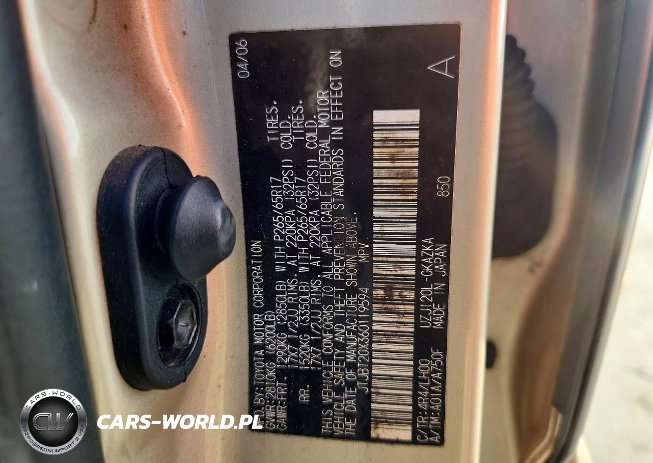 2006 Lexus Gx 470 VIN:JTJBT20X360119594 - 14