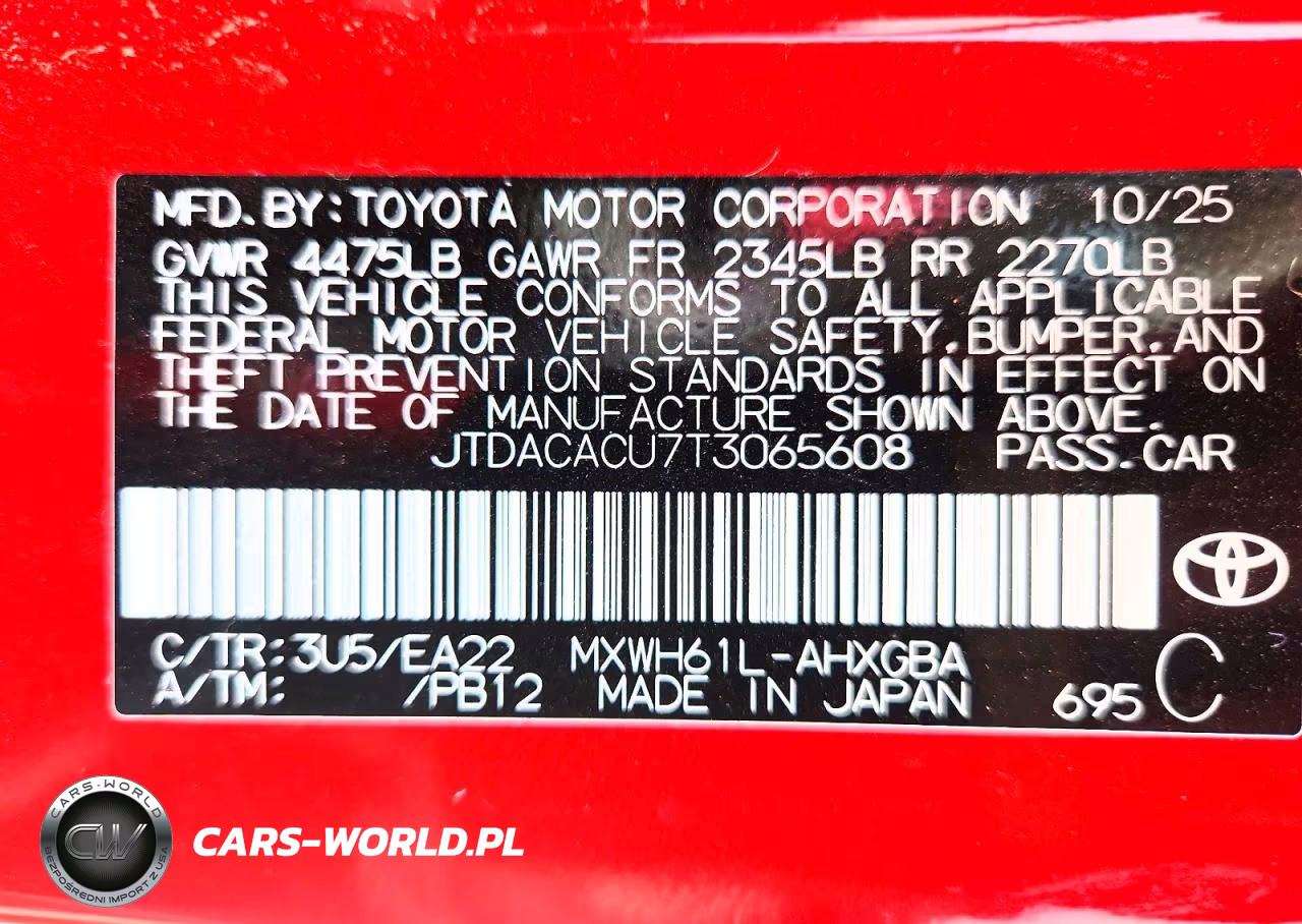 2026 Toyota Prius Plug-In Hybrid Xse VIN:JTDACACU7T3065608 - 12