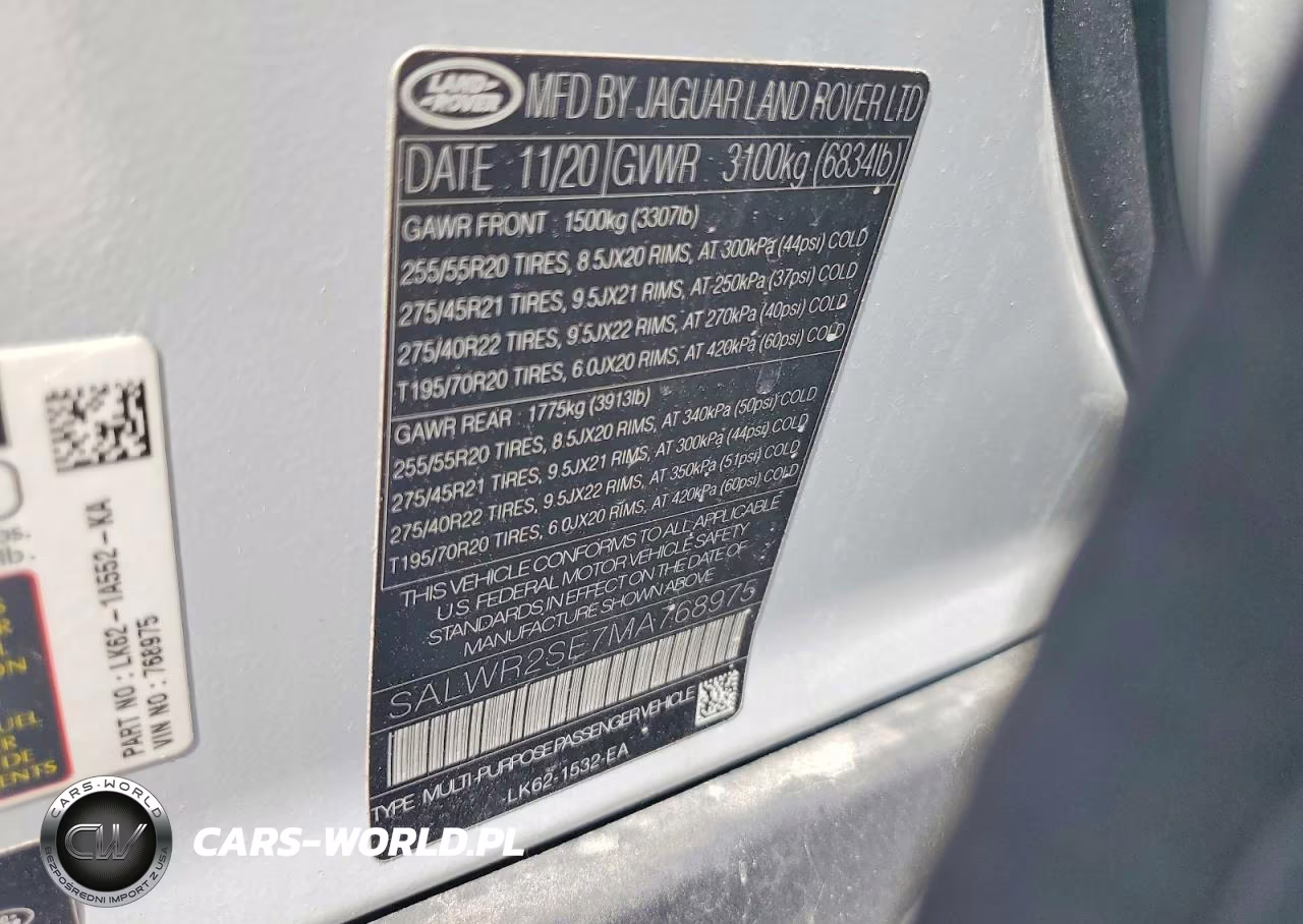 2021 Land Rover Range Rover Sport Hse Dynamic VIN:SALWR2SE7MA768975 - 13